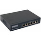 OSNOVO PoE коммутатор 6 портов,  4 PoE порта 10 / 100 Base-T,  2*10 / 100 Base-T Uplink,  до 30W на порт,  суммарно до 80W