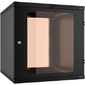 Шкаф коммутационный C3 Solutions WALLBOX LIGHT  (NT176961) настенный 6U 600x520мм пер.дв.стекл несъемн.бок.пан. направл.под закл.гайки 30кг черный 470мм 16.5кг 340мм IP20 сталь