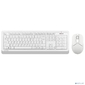 Клавиатура + мышь A4Tech Fstyler FG1012 клав:белый мышь:белый USB беспроводная Multimedia [1599042]
