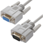 Greenconnect Удлинитель  1.0m  RS-232 / RS-232 9M / 9F,  Premium GCR-DB9CM2F-1.0m,  серый 30 AWG