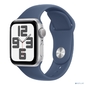 Смарт-часы Apple Watch SE 2024 A2722 40мм корп.серебристый Sport Band рем.синий разм.брасл.:S / M  (MXEC3LL / A)