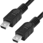 Greenconnect Кабель 0.2m USB 2.0,  MiniUSB,  M / M,  черный,  28 / 28 AWG,  GCR-50817