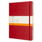 Блокнот Moleskine CLASSIC QP090F2 XLarge 190х250мм 192стр. линейка твердая обложка фиксирующая резинка красный