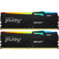 Память оперативная /  Kingston 64GB 6000MT / s DDR5 CL30 DIMM  (Kit of 2) FURY Beast RGB XMP
