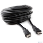 Кабель HDMI Cablexpert 19M / 19M,  v2.0,  серия Light,  позол.контакты,  экран,  15м,  черный,  пакет  (CC-HDMI4L-15M)
