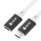 GCR Удлинитель USB 3.1 Type C-С,  3.0m белый,  100W / 20V / 5A,  M / F,  TPE,  AL сase черный,  белый ПВХ,  экран,  армированный,  GCR-53735