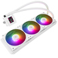 Водяное охлаждение для процессора /  Water Cooling System Thermalright Frozen Warframe SE 360 ARGB White  (360mm,  LED temp.,  Black,  ARGB /  Fans: 3x120mm,  70.84CFM,  29.8dBA,  2000RPM /  Pump height 59mm,  Rad thickness 27mm /  S: 1851,  1700,  1200,  115X,  AM5,  AM4)