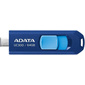 Флеш накопитель 64GB A-DATA UC300,  USB 3.2 / TypeC,  синий / голубой