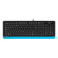 Клавиатура A4 Fstyler FK10 черный/синий USB