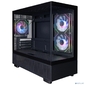 Корпус 1STPLAYER MIKU Mi5 ARGB Black  /  mATX  /  3x120mm ARGB fans  /  Mi5-BK-2FC7R-1FC7