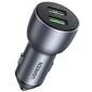 Автомобильное зарядное устройство UGREEN CD213  (10144) QC 3.0+QC 3.0 Dual USB-A 36W Fast Car Charger. Цвет: темно-синий