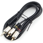 Кабель аудио Cablexpert CCAB-02-35M2RM-1.5MB. 3.5 джек (M) / 2х RCA  (M),  черный,  1.5м,  блистер