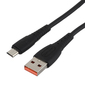 Кабель GoPower GP07M USB  (m)-microUSB  (m) 1.0м 2.4A силикон черный  (1 / 200 / 800)