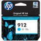 Картридж HP 912 струйный голубой  (315 стр)