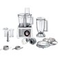 Комбайн кухонный Bosch MC812S814,  мощность 1250 Вт,  7 насадок,  белый,  серебристый