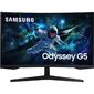 Монитор 31.5" SAMSUNG S32CG550EI Odyssey G5 Black  (VA,  2560x1440,  HDMI+DP,  1 ms,  178° / 178°,  300 cd / m,  2500:1,  165Hz,  Curved 1000R)