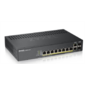 ZYXEL GS1920-8HPv2 Hybrid Smart switch PoE+ Zyxel Nebula Flex,  8xGE PoE+,  2xCombo  (SFP / RJ-45),  silent  (fanless),  budget PoE 130W,  Standalone  /  cloud management
