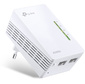 TP-Link TL-WPA4220,  AV600 Адаптер Powerline с Wi-Fi N300,  до 300 Мбит / с на 2, 4 ГГц,  Powerline до 600 Мбит / с,  2 порта 10 / 100 Мбит / с,  подключение к настенной розетке