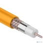 REXANT  (01-2654) Кабель коаксиальный RG-6U+Cu нг (А)-HF,  Cu / Al / Cu,  64%,  75 Ом,  бухта 100 м,  оранжевый