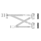 Кабель Amphenol RMC74-8986 Cable MCIO x8 74P  (прямой)  -TO-  2* U.2  (SFF-8639)  ,  85 Ohm,  PCIe Gen 5,  L:80cm