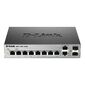 D-Link DGS-1100-10 / ME / A2A,  8-Port 10 / 100 / 1000Base-T ports + 2 combo 100 / 1000Base-T / SFP ports Metro Ethernet Switch