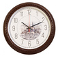Часы настенные аналоговые Бюрократ WallC-R63P коричневый