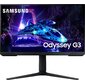 Монитор Samsung 23.8" Odyssey G3 LS24DG302EUXEN черный VA LED 16:9 HDMI матовая HAS Piv 250cd 178гр / 178гр 1920x1080 180Hz FreeSync DP FHD 3.9кг