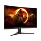 23, 6'' AOC C24G2AE 1500R Curved 1920x1080 165Гц VA WLED 16:9 1ms VGA 2*HDMI DP 3000:1 80M:1 178 / 178 250cd Speakers HAS Sviwel Tilt Black / Red