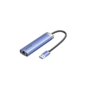Сетевой адаптер Vention USB 3.0 M / Gigabit Ethernet RJ45+OTG хаб 3xUSB Синий - 0.15м.