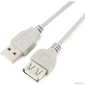 Кабель удлинит. USB 2.0 Gembird / Cablexpert CC-USB2-AMAF-6-N серый  (1.8м,  AM / AF,  пакет)  (CC-USB2-AMAF-6-N)