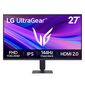 Монитор 27" LG 27G411A-B Black  (IPS,  1920x1080,  HDMI+DP,  1 ms,  178° / 178°,  250 cd / m,  1000:1,  144Hz)