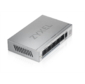 Zyxel GS1005HP,  5xGE  (4xPoE+),  настольный,  металлический,  бесшумный,  бюджет PoE 60 Вт