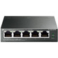Easy Smart Gigabit 5-port switch with 4 PoE + ports,  metal case,  desktop installation,  PoE budget-65W,  802.1 q VLAN support