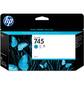 Cartridge HP 745 Голубой для HP DesignJet,  130ml