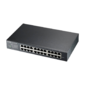 Гибридный Smart L2 коммутатор Zyxel NebulaFlex GS1915-24E,  rack 19",  24xGE,  бесшумный  (без вентилятора),  автономное / облачное управление