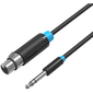 Кабель Vention аудио Jack 6.5 M / XLR F - 1.5м
