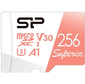 Флеш карта microSD 256GB Silicon Power Superior A1 microSDXC Class 10 UHS-I U3 100 / 80 Mb / s  (SD адаптер)