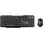 Клавиатура + мышь Оклик 205MK клав:черный мышь:черный USB беспроводная