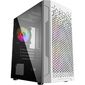 Powercase CMIMZW-L3 Корпус Mistral Micro Z3W Mesh LED,  Tempered Glass,  2x 140mm + 1х 120mm 5-color fan,  белый,  mATX   (CMIMZW-L3)
