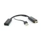 Переходник Cablexpert Конвертер HDMI->DisplayPort,  Cablexpert DSC-HDMI-DP HD19M+USBxHD20F,  черный  (099103)