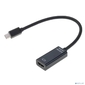 Bion Переходник с кабелем mini DisplayPort - HDMI,  20M / 19F,  длинна кабеля 15см,  черный [BXP-A-mDPM-HDMIF-015]