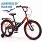 Велосипед NRG Bikes ALBATROSS  (Возраст ребенка: 6-14 лет,  Пол: мужской / женский,  Материал: Сталь Hi-Ten,  Тормоз передний: Ободной,  V-brake,  Тормоз задний: Ножной,  Размер колес: 20",  black-red)