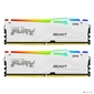 Память оперативная /  Kingston 32GB 5600MT / s DDR5 CL40 DIMM  (Kit of 2) FURY Beast White RGB XMP