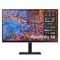 Монитор 27" SAMSUNG S27B800PXI  (ViewFinity S8 S80PB UHD) Black  (IPS,  3840x2160,  HDMI+DP+Type C  (90W),  USB Hub,  LAN,  5 ms,  178° / 178°,  350 cd / m,  1000:1,  60Hz,  Pivot)