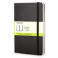 Блокнот Moleskine CLASSIC QP012 Pocket 90x140мм 192стр. нелинованный твердая обложка фиксирующая резинка черный