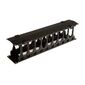 Hyperline CMF-2U-FPL106-MCOV-RAL9005 Кабельный организатор с крышкой,  глубина 106 мм,  19",  2U