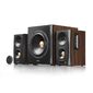 Edifier S360DB Brown {2 сат. + сабвуфер, 150W RMS,  40-20000Гц,  дерево,  беспроводной пульт ДУ,  Bluetooth aptX}