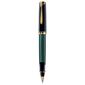 Ручка роллер Pelikan Souveraen R 600  (997569) черный / зеленый M черные чернила подар.кор.