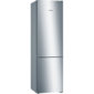 Отдельно стоящий холодильник с нижней морозильной камерой,  203х60х60 см,  Серия 4,  400 л,  A++,  No Frost,  серебристый металлик