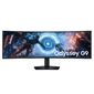 Монитор 49" SAMSUNG S49FG916EI Odyssey G9 G91F DQHD Curved VA,  5120x1440,  144Hz,  1ms,  350сd / m,  2500:1,  HDR10 | 2xHDMI (2.1),  DP (1.4),  2xUSB3.2 | HAS,  Swivel,  InPSU,  Vesa 100,  Black